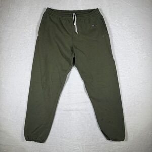 Jerzees Sport Athletic Sweatpants Olive Green Drawstring Elastic Waist Size S